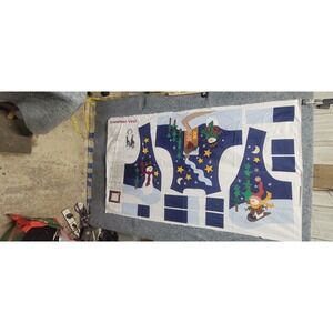 Vintage Dream Spinners Snowman Vest Pre-Printed Panel